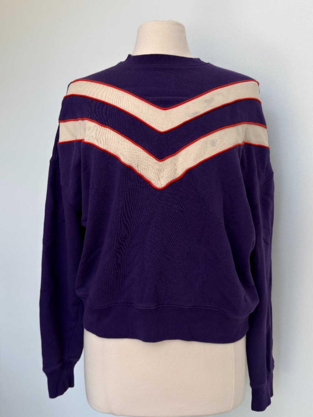 Tory Sport French Terry Chevron Crewneck Sweatshirt